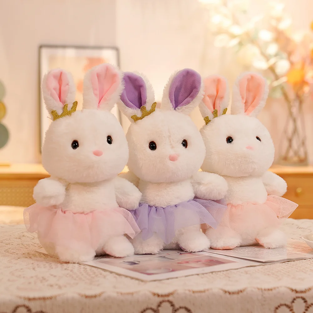 30cm Įdaryti Padažu Triušis Minkštas Pliušas Žaislai Miega Cute Bunny Animacinių filmų Gyvūnų Lėlės Vaikams, Kūdikio Gimtadienio Dovana Pliušas Gyvūnams