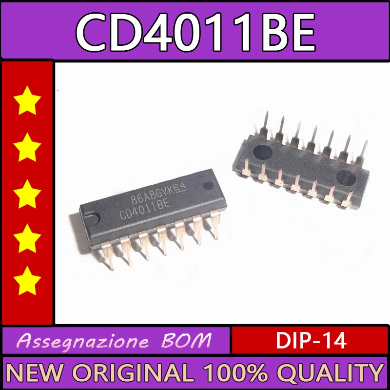10VNT/DAUG Cd4011be in-line, kritimo-14 naują importuoti