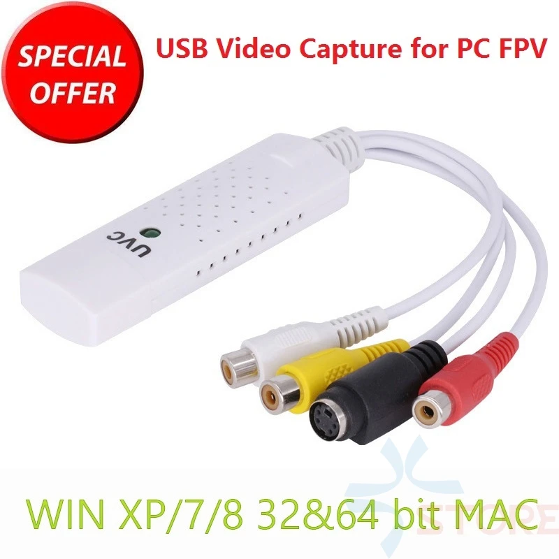 Aukštos Kokybės uv-C Surinkimo Adapteris, Usb DVR Video Capture Card For Win7/8/XP/Vista FPV Video Recorder