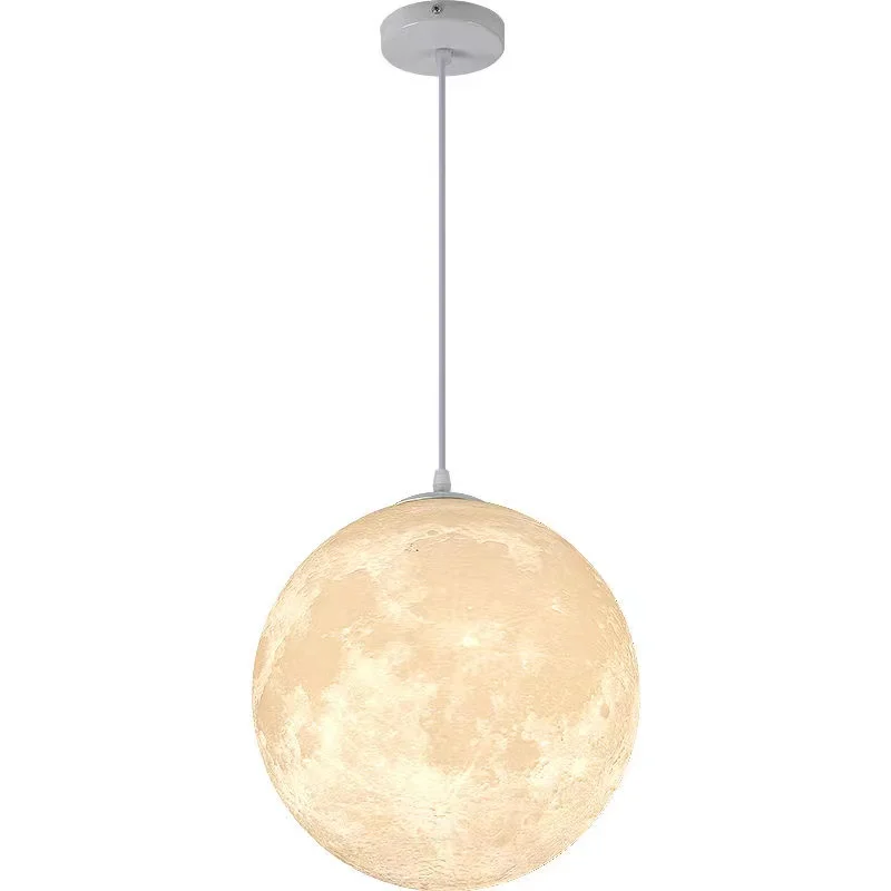 3D Spausdinimo Mėnulis Sieniniai šviestuvai Naujovė kūrybingą Atmosferą Lemputė 7W Naktį Lempa Mėnulis Kabo Lempa Miegamųjų Namo Apdaila