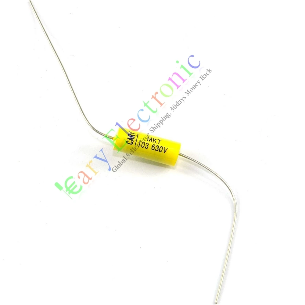 100vnt 630V per geltona-vidurinis vamzdis stiprintuvas, kablys kino kondensatorius karščiavimas electrodeless vario koja garso garsiakalbio 0.01 uf