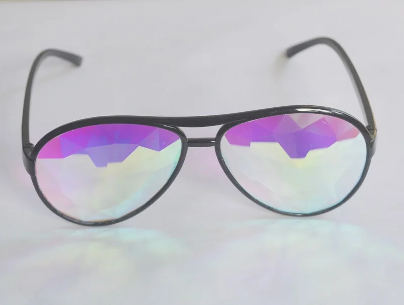 Klasikinis kaleidoscope akiniai su prism stiklinis lęšis