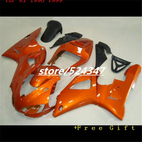 Pigiai motociklo purvasargiai komplektas 1998 1999 YZF R1 98 99 YZFR1 burnt orange abs plastiko lauktuvės rinkiniai