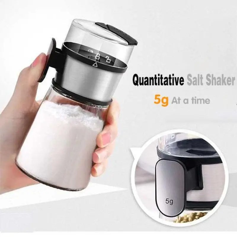 Push-tipo Druskos Dozatorius Prieskonių Shaker salt shaker druskos ir pipirų prieskonių indelį prieskonių konteinerių Virtuvės reikmenys