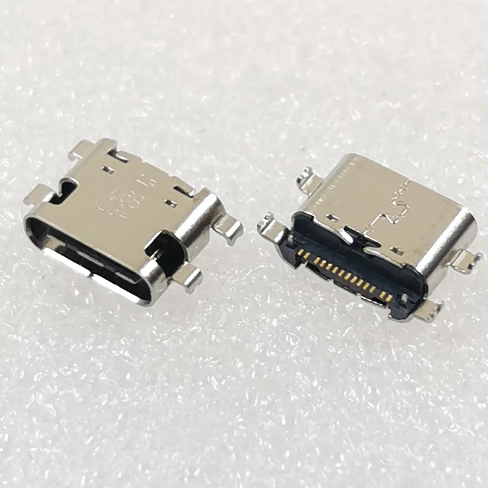 50pcs USB 3.1 C Tipo Jungtis 14 Pin Moterų SMT Tab lizdo Versija Lizdas ZTE W2016 C2016 Mobiliojo telefono įkrovimo lizdas