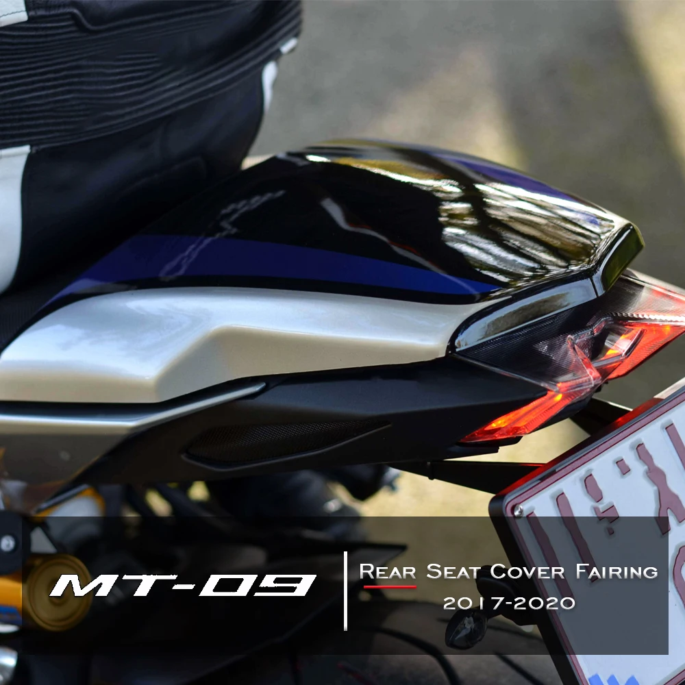 NAUJAS Motociklo Sėdynės Gaubtas MT09 prekinis, galinis Stiklo Sparnas Galinis Už YAMAHA MT-09 MT09 SP FZ09 Galinės Keleivių Sėdynės Padengti Lauktuvės 2017-2020