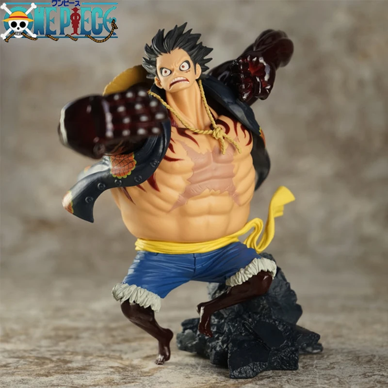 Anime One Piece Luffy Lėlės Gyvatė Vyras Hand Šiaudų Skrybėlę Great Ape Karalystės GK Modelio Apdailos Žaislą Dovanų Lėlės, Žaislai, Papuošalai