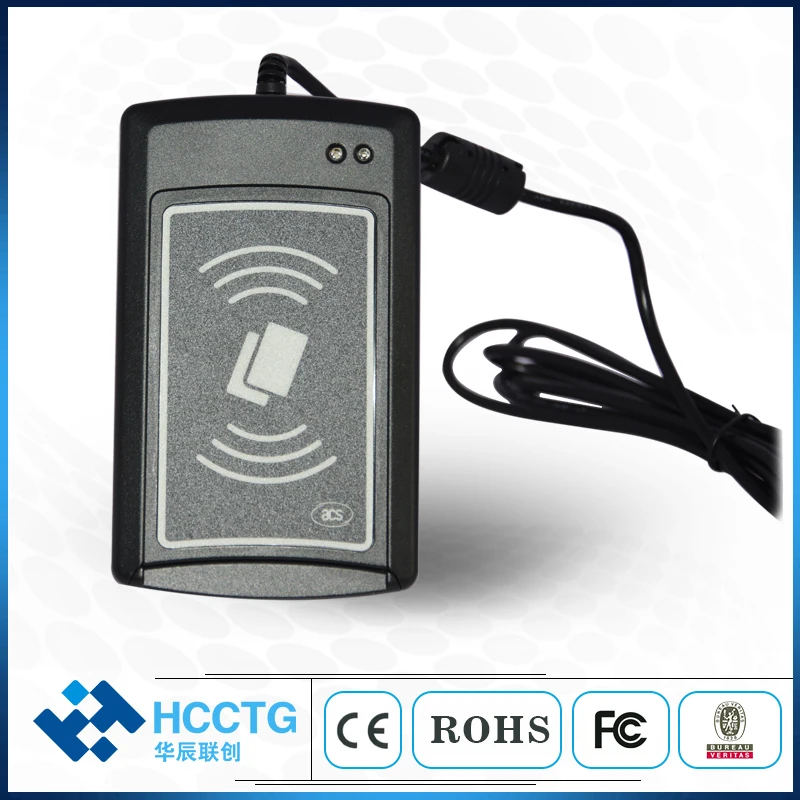 USB Bekontaktis NESLĖPĖ UID Prieigos Kontrolės Smart Card Reader for PC ACR1281U-C2