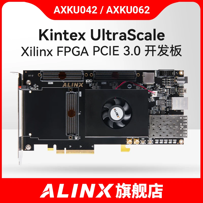 ALINX AXKU042 AXKU062: Xilinx Kintex UltraScale PCIE 3. 0 FPGA Valdybos SFP