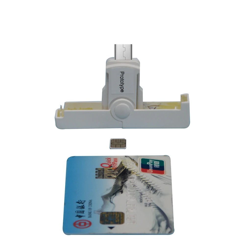 Micro USB Plečiama SIM Kortelės Lizdas, PC/SC Suderinamas Kortelių Skaitytuvas DCR38-UM