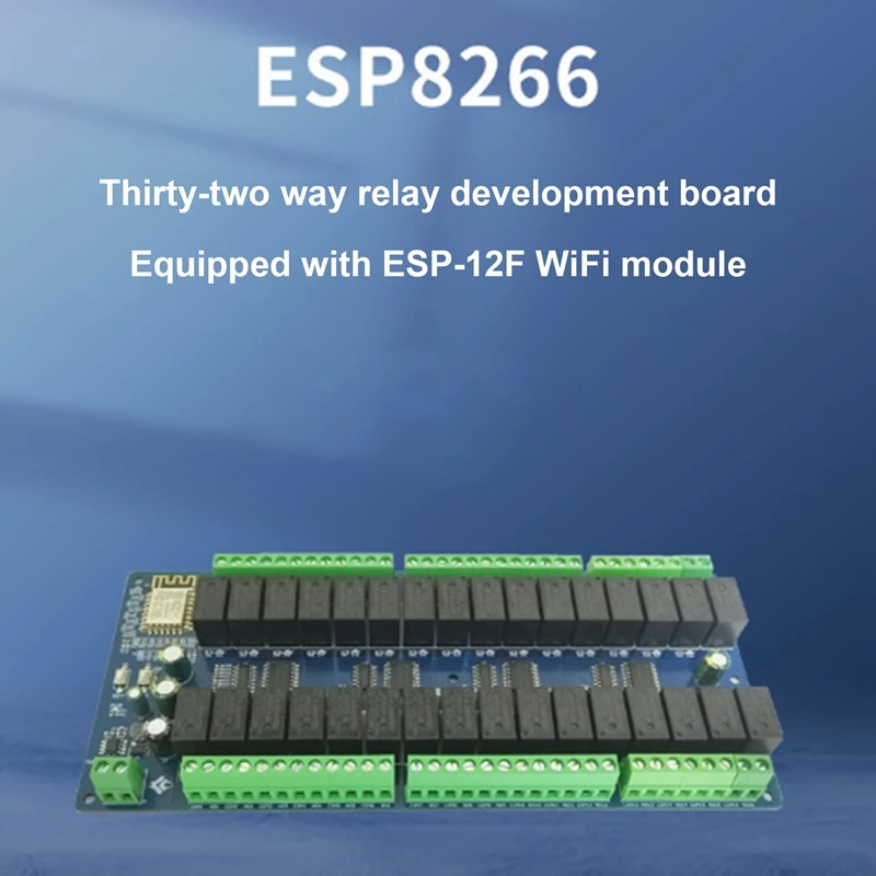 ESP8266 Plėtros Taryba Wifi 32-Būdas Relės Modulis DC12V Maitinimo ESP-12F Vidurinio Plėtros Taryba