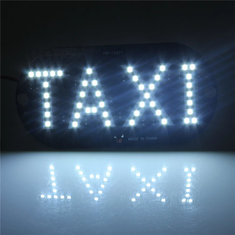 12V Priekinio stiklo Kabina Indikatorius Pasirašyti Lemputė 45 LED Automobilių Taksi LED Neon Board Šviesos prekinis, galinis Stiklo Taksi Stogo LED Viršų Šviesos Lempa, 4 Spalvos