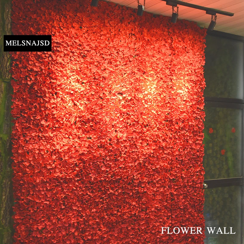 MELSNAJSD 1 vnt 60X40cm hydrangea Šilko Gėlės, Dirbtinių Gėlių Apdaila Gėlių Sienos Romantiška Vestuvių Fonas Dekoras