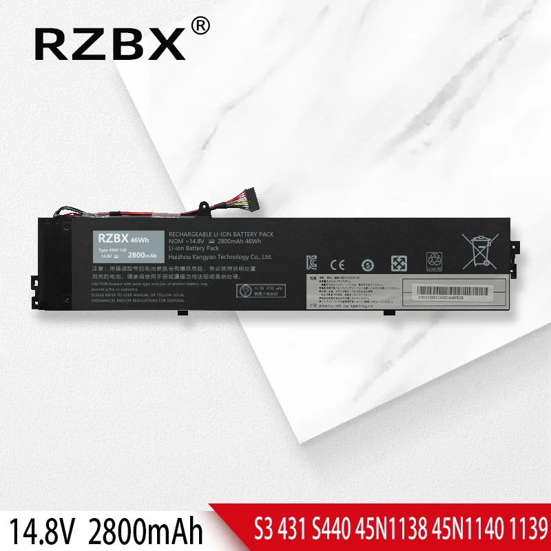 RZBX Naujas Nešiojamas Baterija 45N1140 45N1141 121500159 Lenovo ThinkPad S3 S3-S431 S3-431 S3-S440 V4400u 45N1138 45N1139 121500158