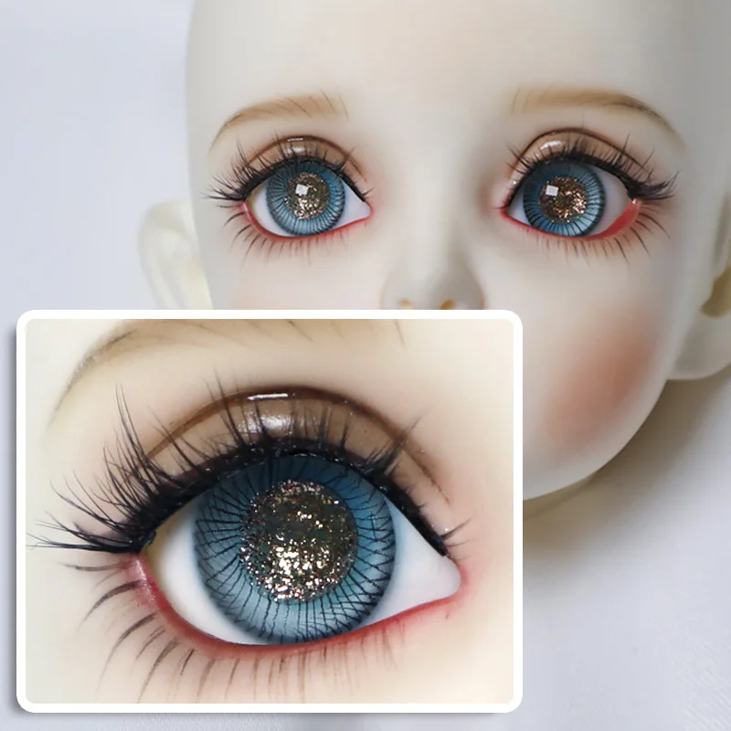 BJD doll eyes 1/3size 1/4size 1/6size Dėdė dydžio Akies sluoksnis stiklinės akys, 14.16 mm