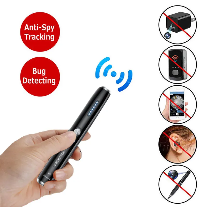 Mini Anti Spy RF Signalo Skaitytuvas Pen Paslėpta Kamera Detektorius Stabdžių Tiesus Pavarų GPS Tracker Belaidžio Garso GSM Klaidą Dalykėlių Ieškiklis