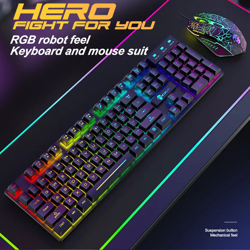 RGB Spalvinga Pc Gamer Mechaninė Klaviatūra Rinkinį, skirtą Planšetinį kompiuterį Žaidimų kompiuteriai Klaviatūros Esports Accesories Sustabdytas Keycap