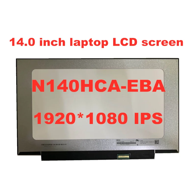 Originalus 14 colių siauro rėmelio LCD ekranas N140HCA-EBI LP140WF7 SPC1 B140HAN04.3 NV140FHM-N4B 1930 * 1080 eDP IPS panel 30pins Nuotrauka 1 