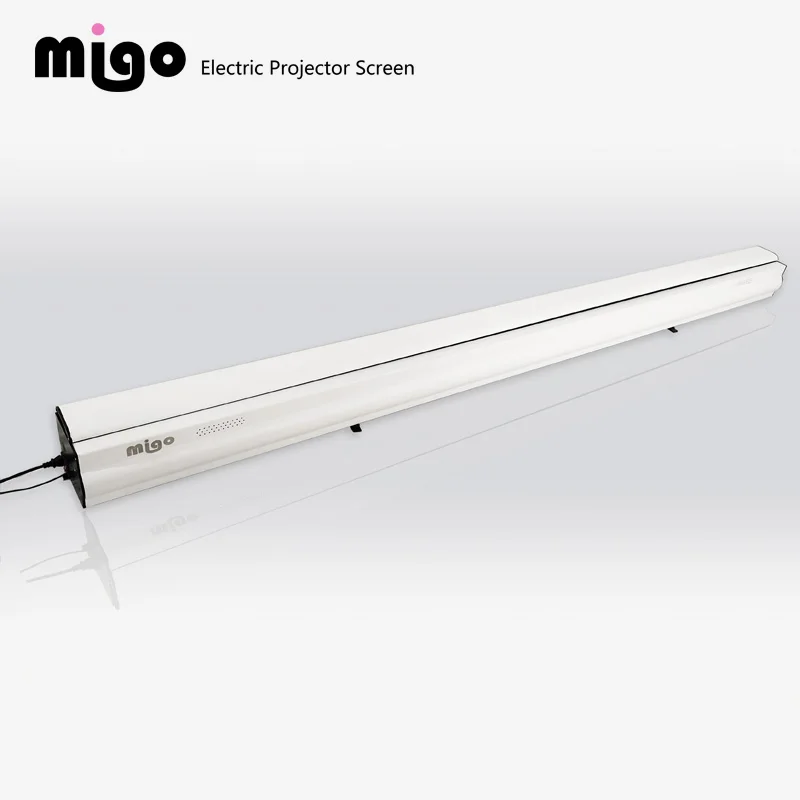 MIGO 120inch elektros variklio trauka iki alr projektorių ekranai grindų auga projekcijos ekranai ust projektorius Nuotrauka 3 