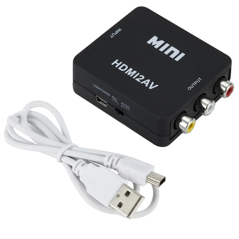 HDMI, AV-converter HDMI AV HD konvertavimo linija 1080p HDMI RCA hdmi2av Nuotrauka 3 