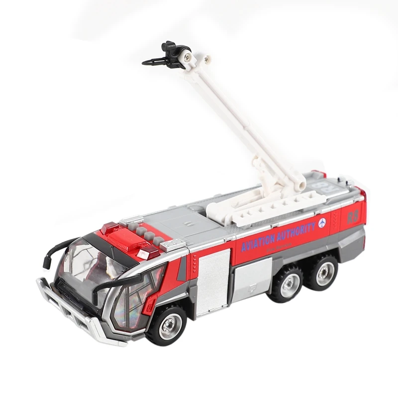 1:32 Oro Uosto Fire Truck Gaisro Variklio, Elektros, Lieto Inžinerijos Transporto Priemonių Automobilio Modelį Žaislas Su Garso, Šviesos, Traukti Atgal, Dovanos Nuotrauka 4 