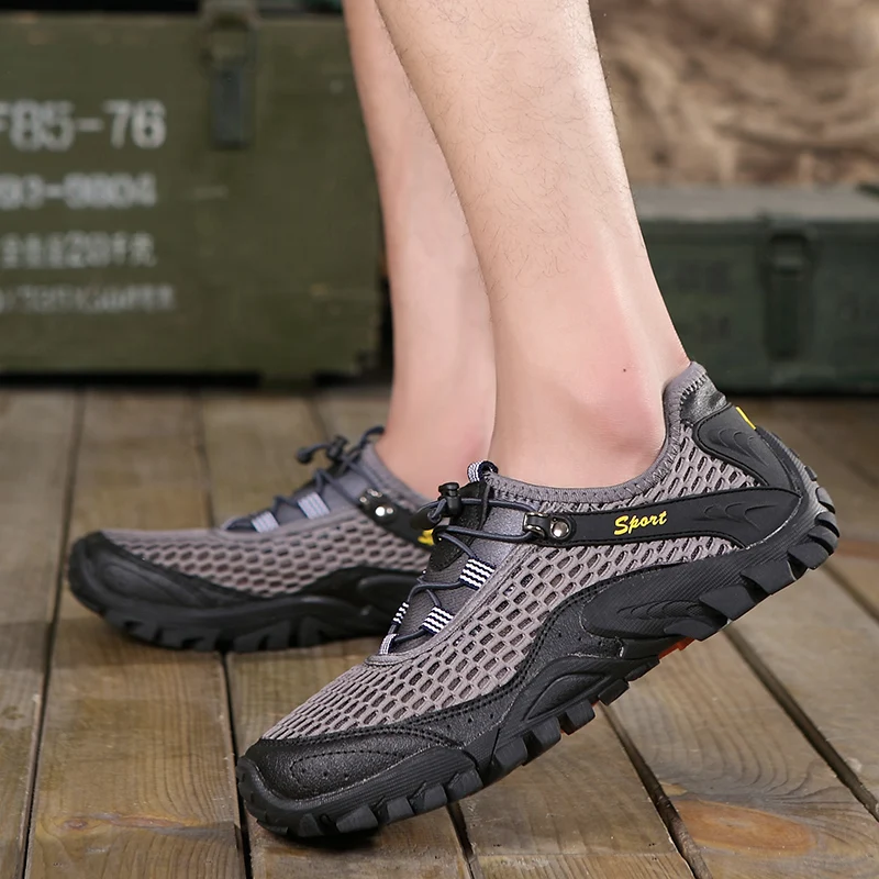 karšto pardavimo 2020 naujas vasaros sandalia masculina vandens avalynė kalnų sandalai lauko vyrų tinklinio skyles orui ne slydimo batų Nuotrauka 4 