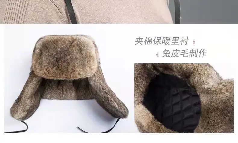 Hat Moterų Žiemos Korėjos Stiliaus Fox Fur Ushanka Sutirštės Earflaps Lieknėjimo Kailio Kepurę Lauke Šalta-Įrodymas, Slidinėjimo Kepurė Nuotrauka 5 
