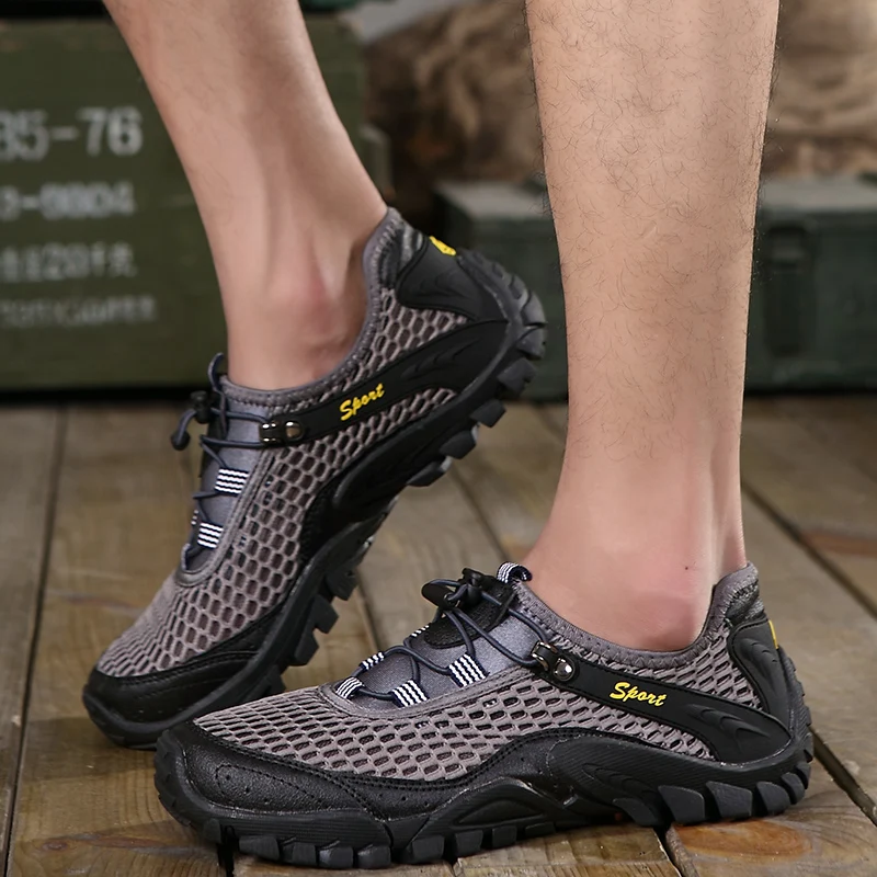 karšto pardavimo 2020 naujas vasaros sandalia masculina vandens avalynė kalnų sandalai lauko vyrų tinklinio skyles orui ne slydimo batų Nuotrauka 5 
